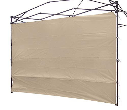 NINAT Seite Seitenmarkise Sonnenschirm Privatsphäre Panel Wand für 3 M Gartenlauben/Canopy Zelt Wasserdicht (Pavillon Rahmen Nicht inbegriffen) Beige Panel Wall von NINAT