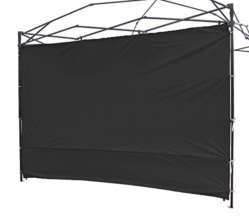 NINAT Seite Seitenmarkise Sonnenschirm Privatsphäre Panel Wand für 3 M Gartenlauben/Canopy Zelt Wasserdicht (Pavillon Rahmen Nicht inbegriffen) Schwarz Panel Wall von NINAT