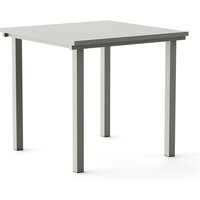 NINE - 19 Outdoors Dining Tisch, quadratisch, 80 x 80 cm, grau (RAL 120 70 05) von NINE