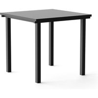 NINE - 19 Outdoors Dining Tisch, quadratisch, 80 x 80 cm, schwarz (RAL 9011) von NINE