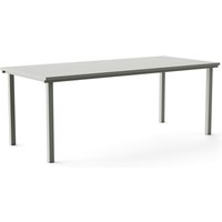 NINE - 19 Outdoors Dining Tisch, rechteckig, 200 x 90 cm, grau von NINE