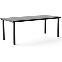 NINE - 19 Outdoors Dining Tisch, rechteckig, 200 x 90 cm, schwarz von NINE