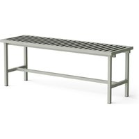 NINE - 19 Outdoors Gartenbank 122 x 45 cm, grau (RAL 120 70 05) von NINE