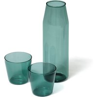 NINE - Milk Set Karaffe + Trinkglas (2er-Set), aqua von NINE