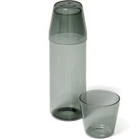 NINE - Milk Set Karaffe + Trinkglas (2er-Set), grau von NINE