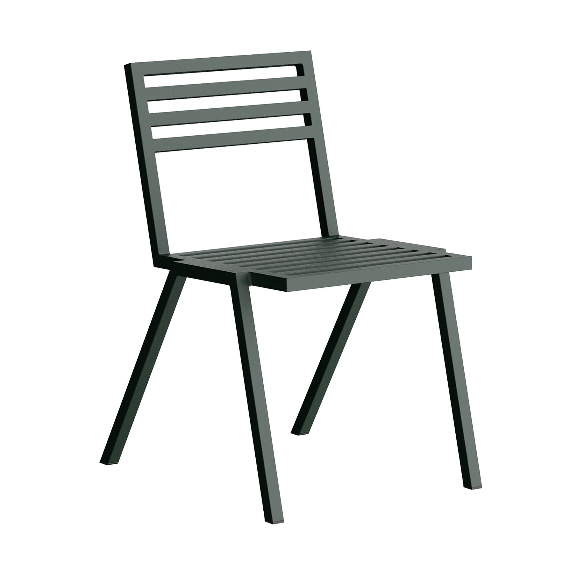 Nine - 19 Outdoors Stuhl stapelbar - grün RAL 200 20 10/pulverbeschichtet/BxHxT 48,5x79,5x60cm/geprüft gemäß BS EN 581 von Nine