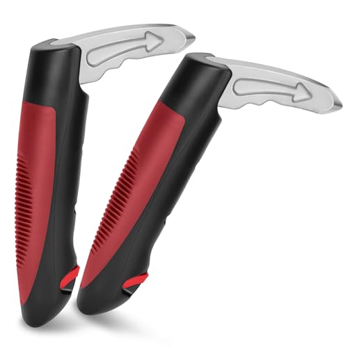 NINEMAX Ausstiegshilfe Auto Einstiegshilfe Auto Senioren,2 Stück Haltegriff für Car Zum Aussteigen Mit Gurtschneider für Behinderung Schwangere(Rot) von NINEMAX