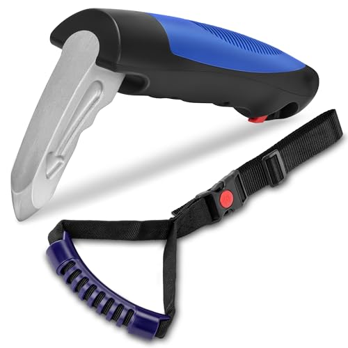 NINEMAX Ausstiegshilfe Auto Einstiegshilfe Auto Senioren,Haltegriff für Car Zum Aussteigen Mit Riemen und Gurtschneider für Behinderung Schwangere(Blau) von NINEMAX