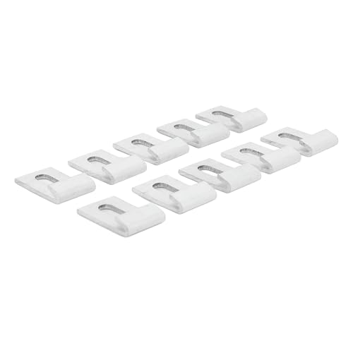 10Pcs Aluminium Treibhausbasis Haken Set, Vielseitiger Kompakter Gewächshaus Basisclip, Basishaken, Befestigungsanpassungen für Gartengebäude Befestigen von NINESHE