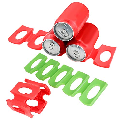 2Er Pack Flaschenstapelmatte, Faltbarer Weinstapler aus Silikon, Bierdosenständer, Flaschenhalter für Bierdosen, Weinhalter, Kühlschrankmatte von NINESHE