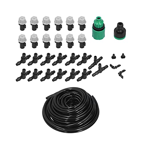 32.8Ft Bewässerungskit, Automatisches Gartenwässerungssystem, Automatische Atomisierungsdüse Gartenbewässerung für Kleine Sprinklerspülung von NINESHE