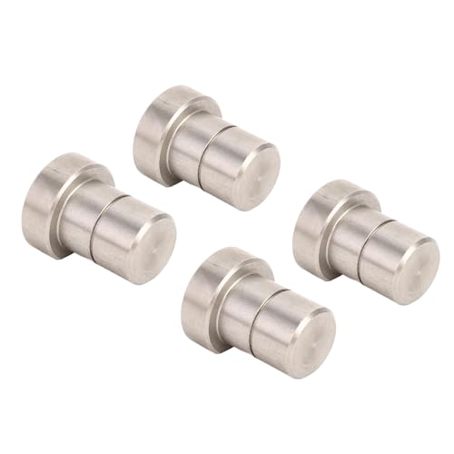 4Pcs Edelstahlbankhunde, Rechteckiger Bereichstisch Stop Hilfsblock, Holzbearbeitung Verstellbarer Werkbank Stopp für 20 mm Löcher von NINESHE