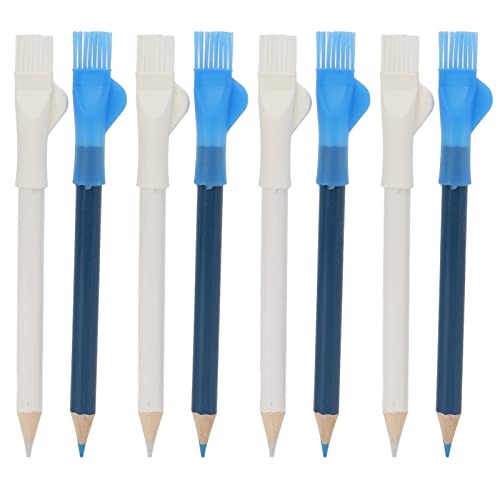 8 Pcs Stoffstifte Zum Nähen, Schneiderstifte Nähen Markierende Spurenwerkzeuge Kreide, Schneiderkreide mit Pinsel Zum Nähen, DIY Modesmantel von NINESHE