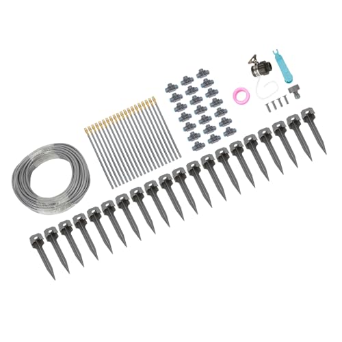 Aluminiumlegierung Gartenwässerungssystem, Vielseitige Einstellbare 82 Fuß Schlauch Tropf Bewässerungs Sprinkler Kit, Tropfbewässerungskit Zum Abkühlen, Bewässerung, Landschaftsges Aluminiumlegierung Gartenwässerungssystem, Vielseitige Einstellbare 82 Fuß Schlauch Tropf Bewässerungs Sprinkler Kit, Tropfbewässerungskit Zum Abkühlen, Bewässerung, Landschaftsges von NINESHE