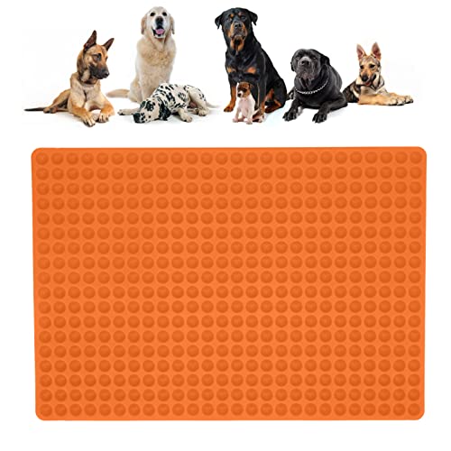 Mini Round Silikonformen, 468 Hohlraum Hemisphären -Hundekeks Backform, kleiner Hundebecher, Herstellung von Formen für Haustierhundfutter, Kekse -Snacks (Orange) von NINESHE