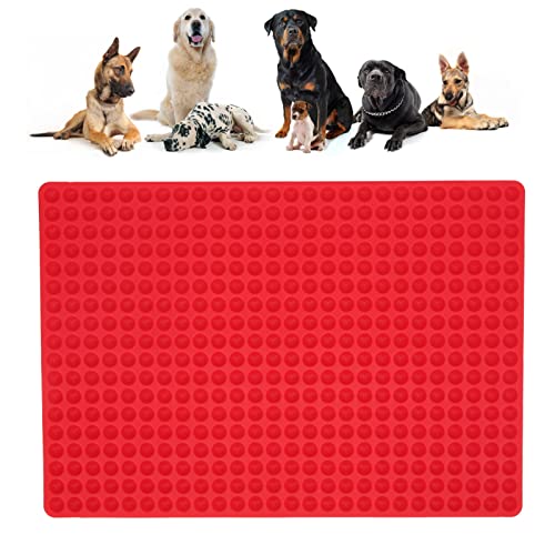 Mini Round Silikonformen, 468 Hohlraum Hemisphären -Hundekeks Backform, kleiner Hundebecher, Herstellung von Formen für Haustierhundfutter, Kekse -Snacks (Rot) von NINESHE