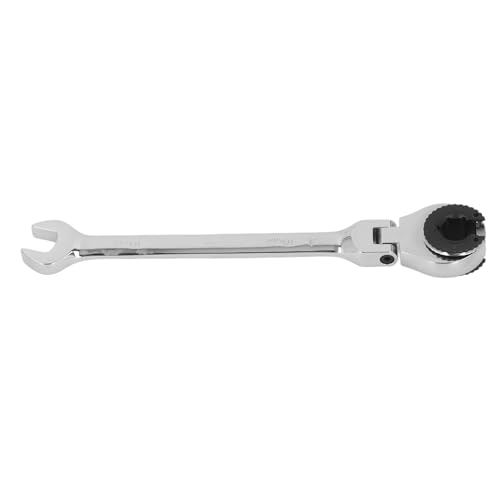 NINESHE 10mm Ratcheting Wrench Open End Flexible, 72 Teeth Gear Adjustable Angle, Two Way Switch for Turning Hard to Arrive Bolts with Ease and Speed von NINESHE