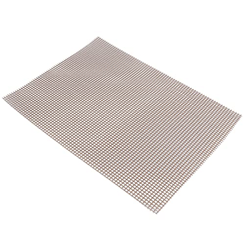 NINESHE Grillmatte aus Fiberglasgewebe, Kann auf die Form des Grills Oder Ofens Zugeschnitten Werden, Multifunktionale Grillmatte für Gas, Holzkohle und Elektrogrills, Feuerstelle (Brown 30 * 40 cm) von NINESHE