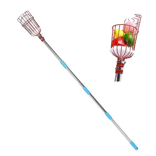 NINESHE Professioneller Obstpicker, Multifunktionales Edelstahl Obst Wähler Werkzeug, Obstfänger Ausrüstung Baumpfleger für Äpfel Mango Zitronenorange (9 Abschnitte) von NINESHE