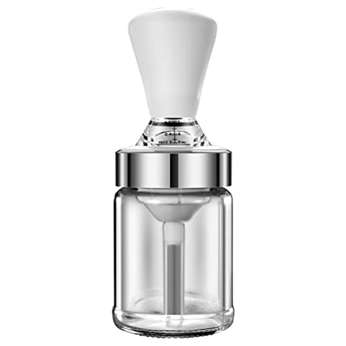 Ölspender mit Pinsel, 2 in 1 Kontrollierbarer Ölausgang Glas Olivenölspenderflasche, Verhindert Markierungen und Überlauf für das Backen von Backen Im Freien Im Freien von NINESHE