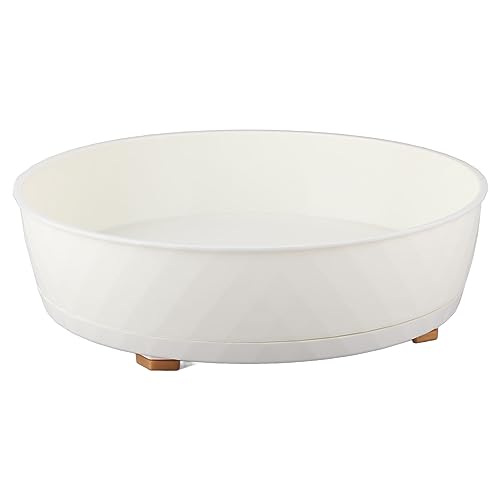 Plastikküche Plastikplatte, Vielseitige Abnehmbare Gewürzschale Herstellt mit 360 Grad Rotation, Gewürz Organizer Rack für Ladensauce, Essig, Salz, Zucker (Weiß) von NINESHE