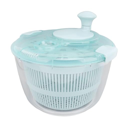 Praktischer Salatspinner 5L Large Handed Manual Salat Waschmaschine, Multifunktionales Design für Eine Effiziente Salatvorbereitung und Lebensmittelwäsche von NINESHE
