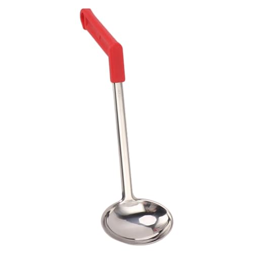 Suppenkelle aus Edelstahl, Multifunktionale Küchenkelle mit Ergonomischem, Gebogenem Griff, Soßenkelle für Den Täglichen Brei, Suppe, Knödel (50 ml) von NINESHE
