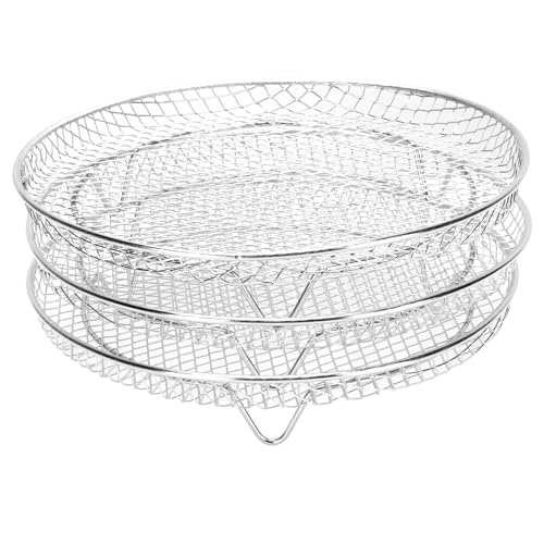 vielseitiger edelstahl 3 schicht fritteuse rack, abnehmbares design ist ein günstiges geschäft, abnehmbare fritteusenzubehör für obst, gemüse, steak vielseitiger edelstahl 3 schicht fritteuse rack, abnehmbares design ist ein günstiges geschäft, abnehmbare fritteusenzubehör für obst, gemüse, steak von NINESHE