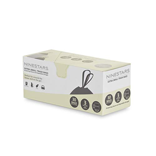 NINESTARS NSTB-3-30 Extra starker weißer Müllbeutel mit Kordelzugverschluss, 12 l, 30 Stück NINESTARS NSTB-3-30 Extra starker weißer Müllbeutel mit Kordelzugverschluss, 12 l, 30 Stück von NINESTARS