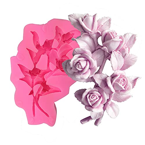 3D Blumen Silikon Fondant Formen Rose Kuchen Schokolade Formen Getrocknete Blumen Schmuck Dekorative Form Harz Epoxy Ton Formen Gebäck Backwerkzeuge von NINEXY