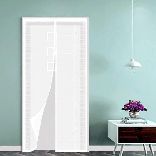 Fliegengitter Tür Insektenschutz Magnetvorhang 51 x 120 cm Ohne Bohren mit Stärkere Magneten, Insektenschutzgitter Magnet Fliegengitter Tür für Terrassentür&Wohnzimmer, Weiß Fliegengitter Tür Insektenschutz Magnetvorhang 51 x 120 cm Ohne Bohren mit Stärkere Magneten, Insektenschutzgitter Magnet Fliegengitter Tür für Terrassentür&Wohnzimmer, Weiß von NINGBAI