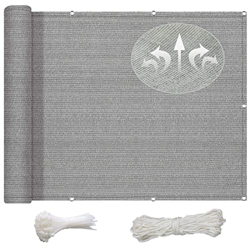 Garten Schattierungsnetz 1.8 x 3.5 m Segel Baldachin, Schattiernetz, Sonnenschutz Leinwand HDPE 220g/m², Leicht Transparent für Patio Balkon Terrasse Camping, Grau Garten Schattierungsnetz 1.8 x 3.5 m Segel Baldachin, Schattiernetz, Sonnenschutz Leinwand HDPE 220g/m², Leicht Transparent für Patio Balkon Terrasse Camping, Grau von NINGBAI