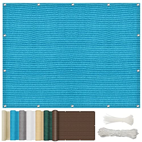 Garten Schattierungsnetz 2.2 x 2.2 m Sonnensegel Sonnenschutz, Gartenüberdachung HDPE 220g/m², Leicht Transparent für Patio Balkon Terrasse Camping, Blau Garten Schattierungsnetz 2.2 x 2.2 m Sonnensegel Sonnenschutz, Gartenüberdachung HDPE 220g/m², Leicht Transparent für Patio Balkon Terrasse Camping, Blau von NINGBAI