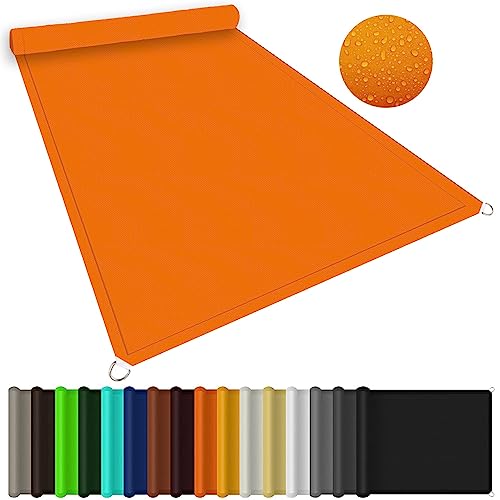 Garten Schattierungsnetz Schattiernetz 2 x 6 m Rechteckig Color Creme, Sichtschutz Windschutz Tarp 98% UV-Schutz Wasserabweisend PES für Garten Pflanze Gewächshaus Scheune, Orange von NINGBAI