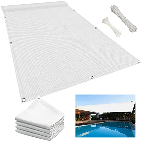 Sonnensegel 3.5 x 8 m Sonnensegel Sonnenschutz, Sonnenschutzsegel mit Ösen Kabelbinder und Kordel für Garten Terrasse Camping Outdoor, Weiß Sonnensegel 3.5 x 8 m Sonnensegel Sonnenschutz, Sonnenschutzsegel mit Ösen Kabelbinder und Kordel für Garten Terrasse Camping Outdoor, Weiß von NINGBAI