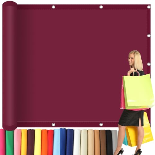Sonnensegel Wasserdicht 1.8 x 1.8 m UV Schutz Polyester Wasserabweisend Sonnenschutz Schattiernetz mit Ösen für Garten Terrasse Camping, Weinrot Sonnensegel Wasserdicht 1.8 x 1.8 m UV Schutz Polyester Wasserabweisend Sonnenschutz Schattiernetz mit Ösen für Garten Terrasse Camping, Weinrot von NINGBAI