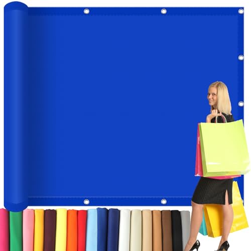 Sonnensegel Wasserdicht 2.9 x 5.5 m UV Schutz Polyester Wasserabweisend Sonnenschutz Schattiernetz mit Ösen für Garten Terrasse Camping, Dunkelblau von NINGBAI