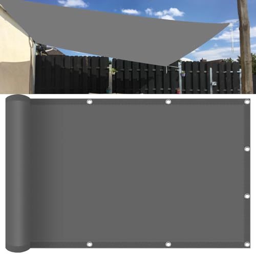 Sonnensegel Wasserdicht Rechteckig mit Ösen 280 x 600 cm Rechteckig, Sonnenschutz 95% UV Schutz, Reißfest Wetterfest Outdoor-Sonnenschutznetz für Garten Terrasse Camping, Dunkelgrau Sonnensegel Wasserdicht Rechteckig mit Ösen 280 x 600 cm Rechteckig, Sonnenschutz 95% UV Schutz, Reißfest Wetterfest Outdoor-Sonnenschutznetz für Garten Terrasse Camping, Dunkelgrau von NINGBAI