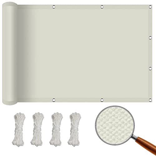 Sport Sonnensegel 1.2 x 2.4 m Sonnensegel Rechteckig Wasserdicht Windschutz Sonnendach WasserdichtSonnenschutz UV Schutz Windschutz für Garten Balkon Camping Terrasse Pergola, Beige von NINGBAI