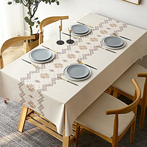 NINGHOME Strapazierfähiges Tischdecke,140x180cm,Rechteck Dekoration Tischdecke PVC wasserdicht Elegante Tischdecke mit Mehrere Muster Staubdichte waschbare Küchentischabdeckung für Speisetisch NINGHOME Strapazierfähiges Tischdecke,140x180cm,Rechteck Dekoration Tischdecke PVC wasserdicht Elegante Tischdecke mit Mehrere Muster Staubdichte waschbare Küchentischabdeckung für Speisetisch von NINGHOME