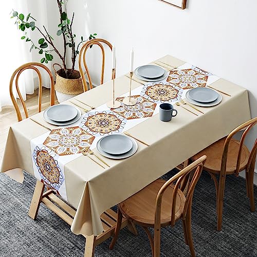 NINGHOME Strapazierfähiges Tischdecke,90x150cm,Elegante Linoleum-Tischdecke, abwischbare rechteckige rechteckige PVC-Linoleum-Vinyl-Tischdecke, wasserdicht NINGHOME Strapazierfähiges Tischdecke,90x150cm,Elegante Linoleum-Tischdecke, abwischbare rechteckige rechteckige PVC-Linoleum-Vinyl-Tischdecke, wasserdicht von NINGHOME
