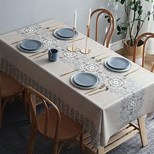 NINGHOME Wasser- und ölbeständig,90x150cm,Elegante Linoleum-Tischdecke, abwischbare rechteckige rechteckige PVC-Linoleum-Vinyl-Tischdecke, wasserdicht NINGHOME Wasser- und ölbeständig,90x150cm,Elegante Linoleum-Tischdecke, abwischbare rechteckige rechteckige PVC-Linoleum-Vinyl-Tischdecke, wasserdicht von NINGHOME