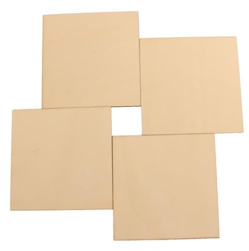 NINGWAAN Sperrholzplatte, 15,2 x 15,2 cm, 0,3 cm dick, 60 Stück, Holzplatte zum Basteln NINGWAAN Sperrholzplatte, 15,2 x 15,2 cm, 0,3 cm dick, 60 Stück, Holzplatte zum Basteln von NINGWAAN