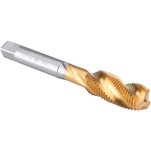Gewindeschneidwerkzeuge 1/2"-20 UNF Spiralnut-Gewindebohrer, HSS-Titan-beschichteter Spiralnut-Gewindebohrer 1/2 x 20 UNF von NINHFTDROU