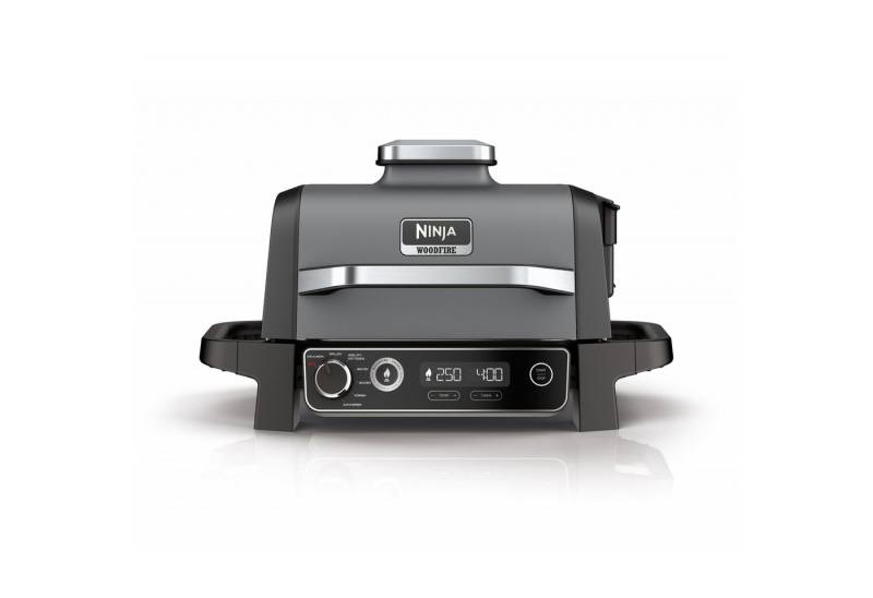 NINJA Elektrogrill Ninja Woodfire Elektrischer Outdoor Grill, Smoker und von NINJA