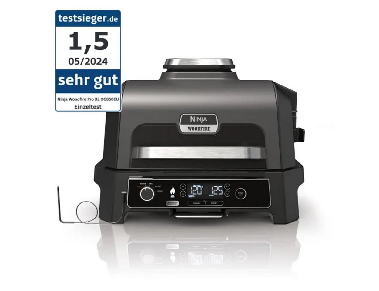 NINJA Elektrogrill OG850EU Woodfire Pro XL NINJA Elektrogrill OG850EU Woodfire Pro XL von NINJA