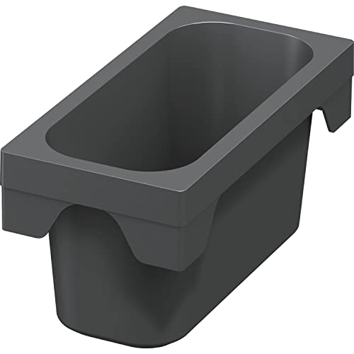NINKA 5172.11 41514 Mehrzweckschale Zusatzbehälter für KB 450/500/600mm, Behälter mit 0,5 Liter, Kunststoff dunkelgrau, Silber von NINKA