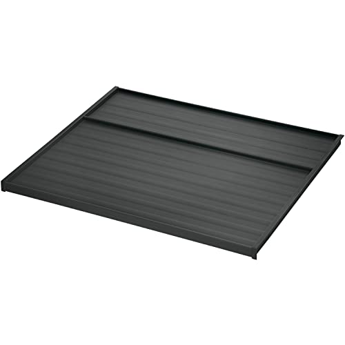 NINKA 5280.93 90680 KB 900mm, Deckelplatte für Abfallbehälter eins2vier und eins2fünf, KS 18/19mm, Kunststoff dunkelgrau, Silber von NINKA