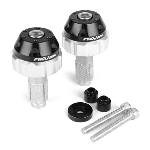 NINOMA Motorrad-Tempomat-Drosselklappenklemme, unterstützende Endstange, Gewichtsgriff-Stecker, kompatibel mit Benelli, Suzuki, Yamaha, Kawasaki (Color : Silver) von NINOMA