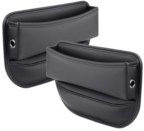 NINQ Autositz Aufbewahrungsbox für BMW 2er G42 2er Coupe 2021 2022 2023 2024 2025, PU-Leder-Organizer Sitz Seitentaschen Organizer Multifunktionale Aufbewahrungsbox,2 Piece-Black NINQ Autositz Aufbewahrungsbox für BMW 2er G42 2er Coupe 2021 2022 2023 2024 2025, PU-Leder-Organizer Sitz Seitentaschen Organizer Multifunktionale Aufbewahrungsbox,2 Piece-Black von NINQ